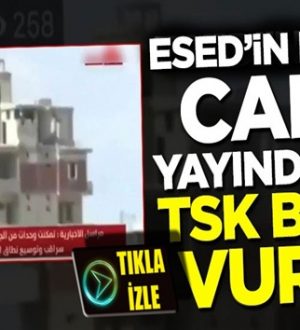 Beşar Esed rejimi yanlısı kanal canlı yayındayken TSK böyle vurdu