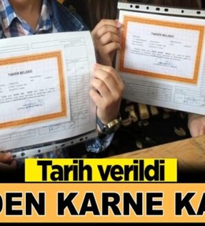 Milli Eğitim Bakanlığın’dan öğrecilere karne kararı açıklaması geldi