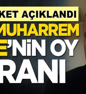 Yani Parti kuracağım diyen Muharrem İnce son ankette ne kadar oy aldı