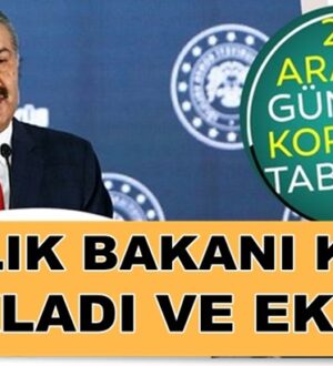 Koronavirüs 27 Aralık tablosunu Sağlık Bakanı Fahrettin Koca duyurdu