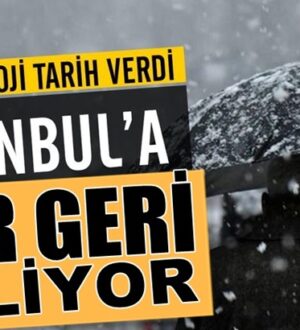 Hava durumu nasıl olacak! İstanbul’a kar geri geliyor