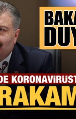 Koronavirüs 8 ocak Türkiye Tablosunu Sağlık Bakanı Fahrettin Koca açıkladı